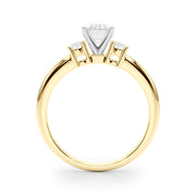 Classic Remountring Round Diamond Engagement Ring in 10K/14K gold and platinum with certified lab-grown or natural diamonds