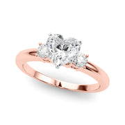 Classic Remountring Round Diamond Engagement Ring in 10K/14K gold and platinum with certified lab-grown or natural diamonds