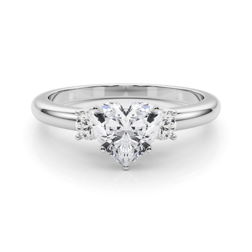 Classic Remountring Round Diamond Engagement Ring in 10K/14K gold and platinum with certified lab-grown or natural diamonds