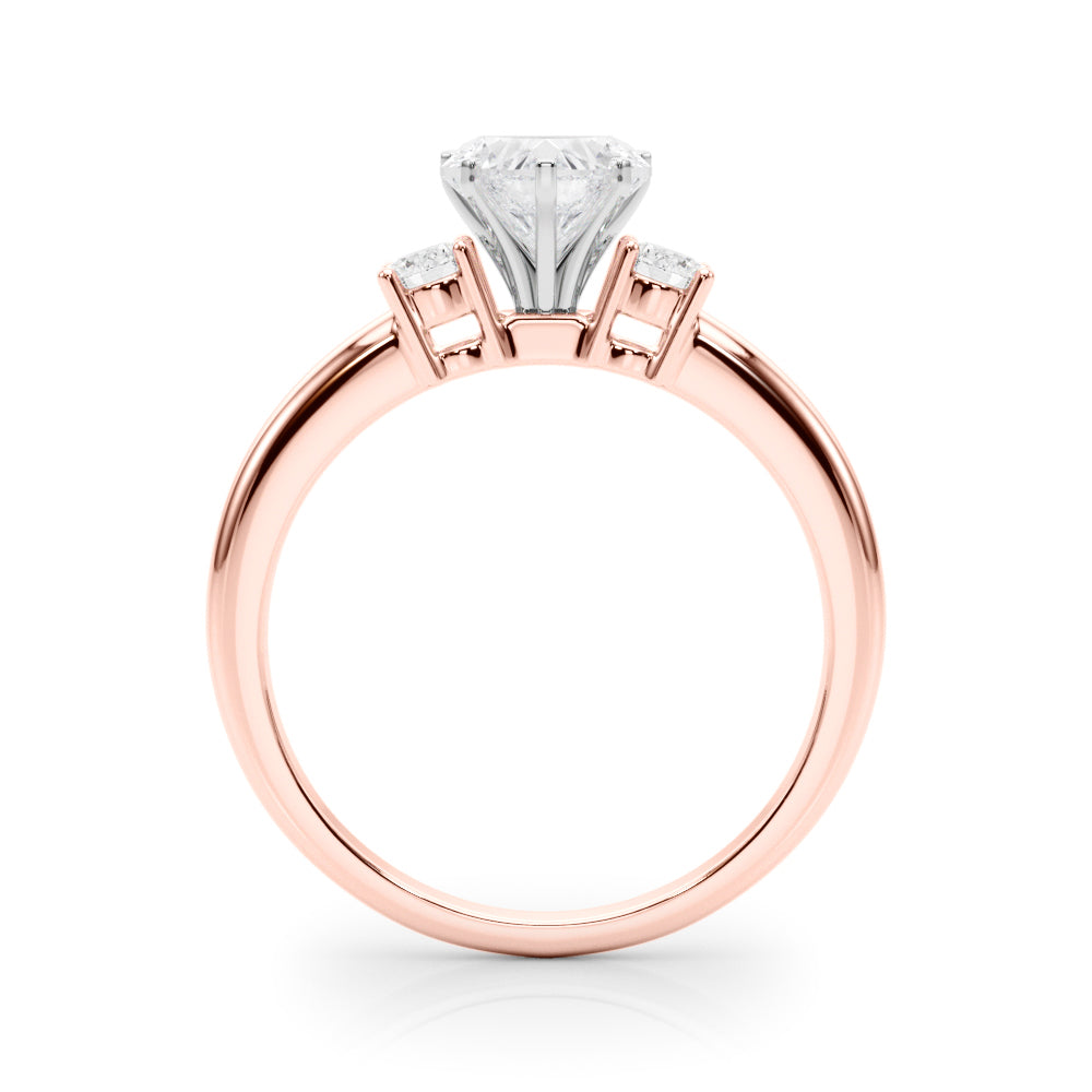 Classic Remountring Round Diamond Engagement Ring in 10K/14K gold and platinum with certified lab-grown or natural diamonds