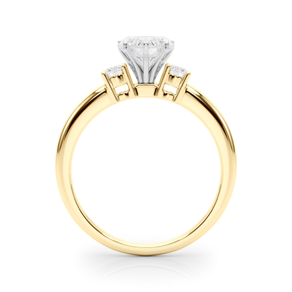 Classic Remountring Round Diamond Engagement Ring in 10K/14K gold and platinum with certified lab-grown or natural diamonds