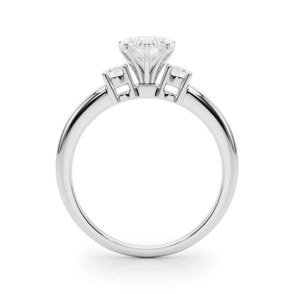 Classic Remountring Round Diamond Engagement Ring in 10K/14K gold and platinum with certified lab-grown or natural diamonds