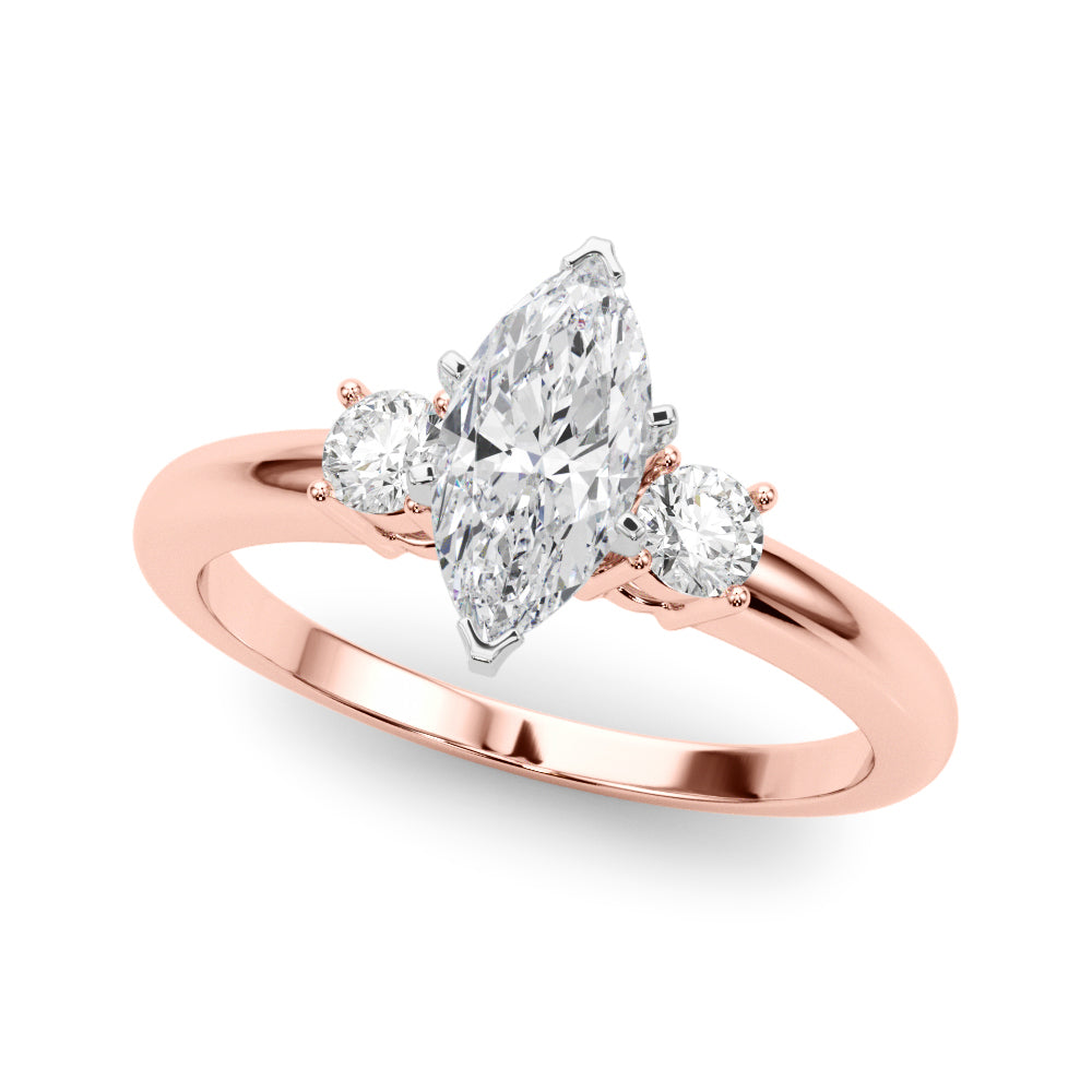 Classic Remountring Round Diamond Engagement Ring in 10K/14K gold and platinum with certified lab-grown or natural diamonds
