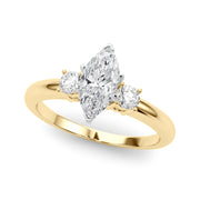 Classic Remountring Round Diamond Engagement Ring in 10K/14K gold and platinum with certified lab-grown or natural diamonds