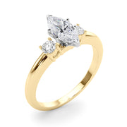 Classic Remountring Round Diamond Engagement Ring in 10K/14K gold and platinum with certified lab-grown or natural diamonds