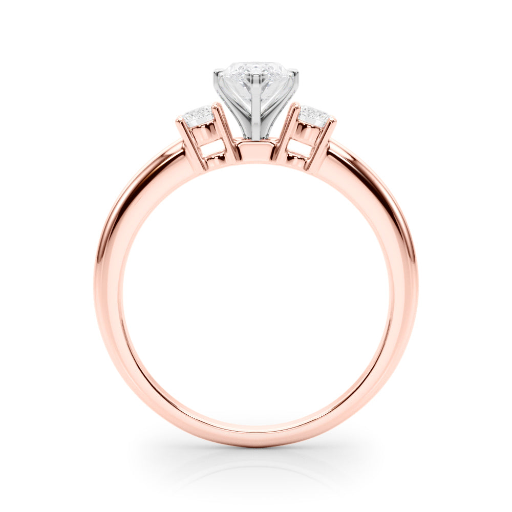 Classic Remountring Round Diamond Engagement Ring in 10K/14K gold and platinum with certified lab-grown or natural diamonds