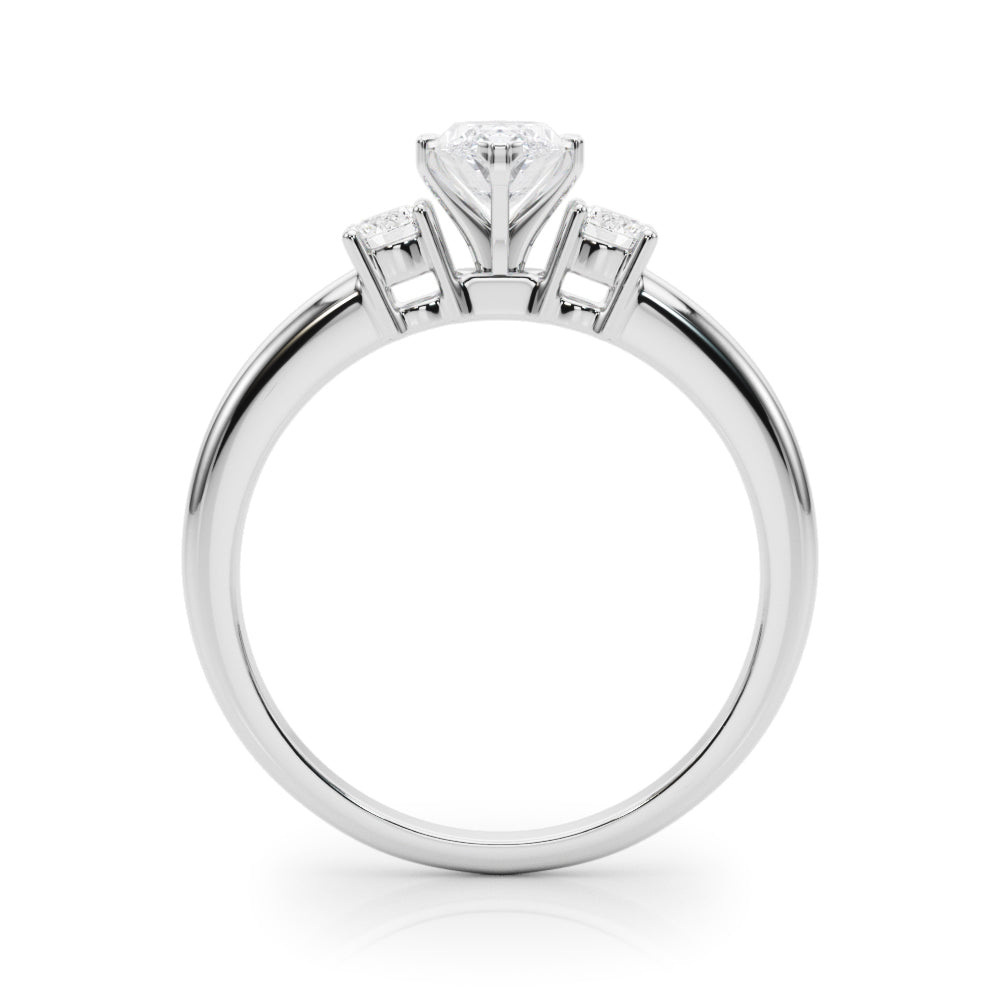 Classic Remountring Round Diamond Engagement Ring in 10K/14K gold and platinum with certified lab-grown or natural diamonds