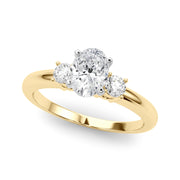Classic Remountring Round Diamond Engagement Ring in 10K/14K gold and platinum with certified lab-grown or natural diamonds