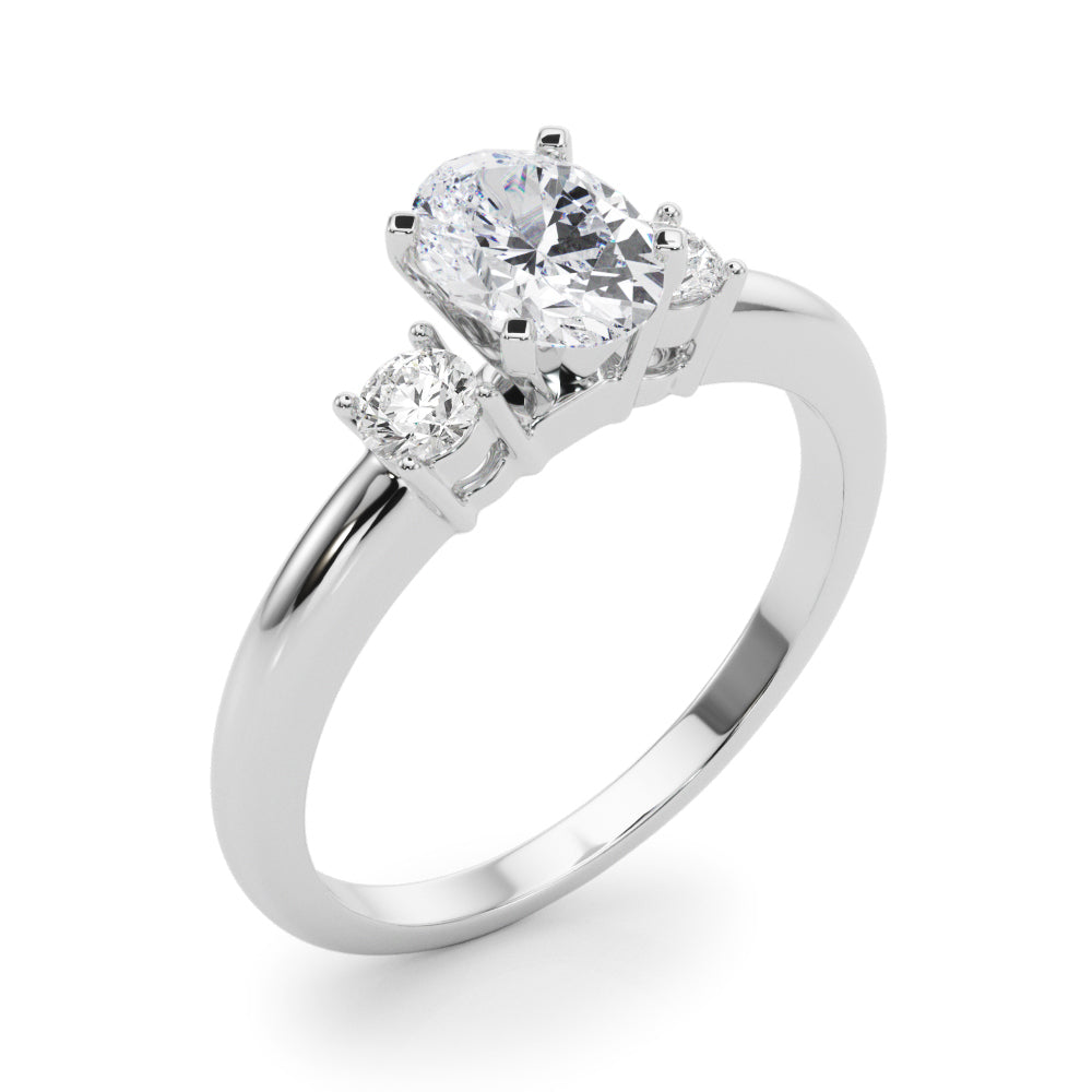 Classic Remountring Round Diamond Engagement Ring in 10K/14K gold and platinum with certified lab-grown or natural diamonds