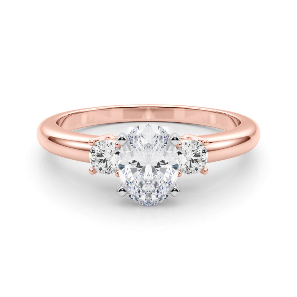 Classic Remountring Round Diamond Engagement Ring in 10K/14K gold and platinum with certified lab-grown or natural diamonds