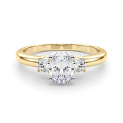 Classic Remountring Round Diamond Engagement Ring in 10K/14K gold and platinum with certified lab-grown or natural diamonds