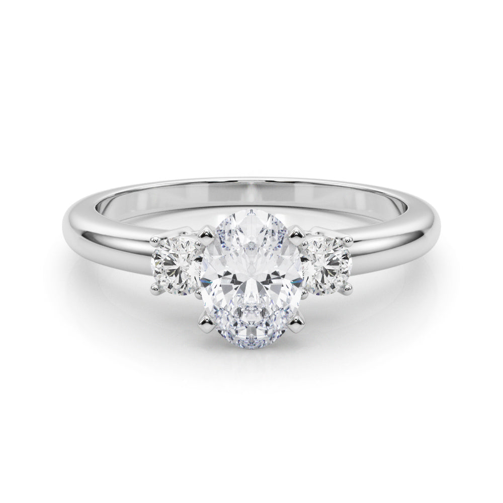 Classic Remountring Round Diamond Engagement Ring in 10K/14K gold and platinum with certified lab-grown or natural diamonds