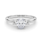 Classic Remountring Round Diamond Engagement Ring in 10K/14K gold and platinum with certified lab-grown or natural diamonds