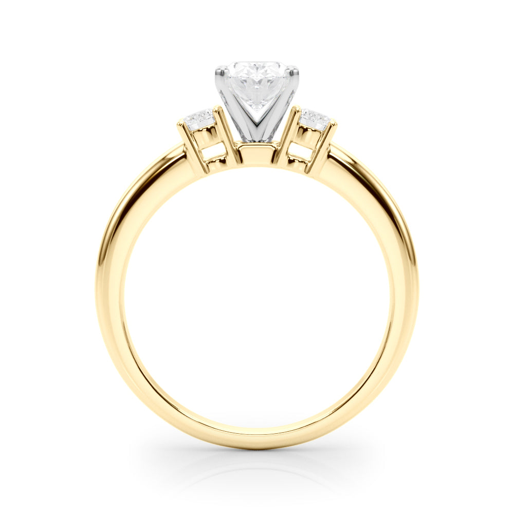 Classic Remountring Round Diamond Engagement Ring in 10K/14K gold and platinum with certified lab-grown or natural diamonds