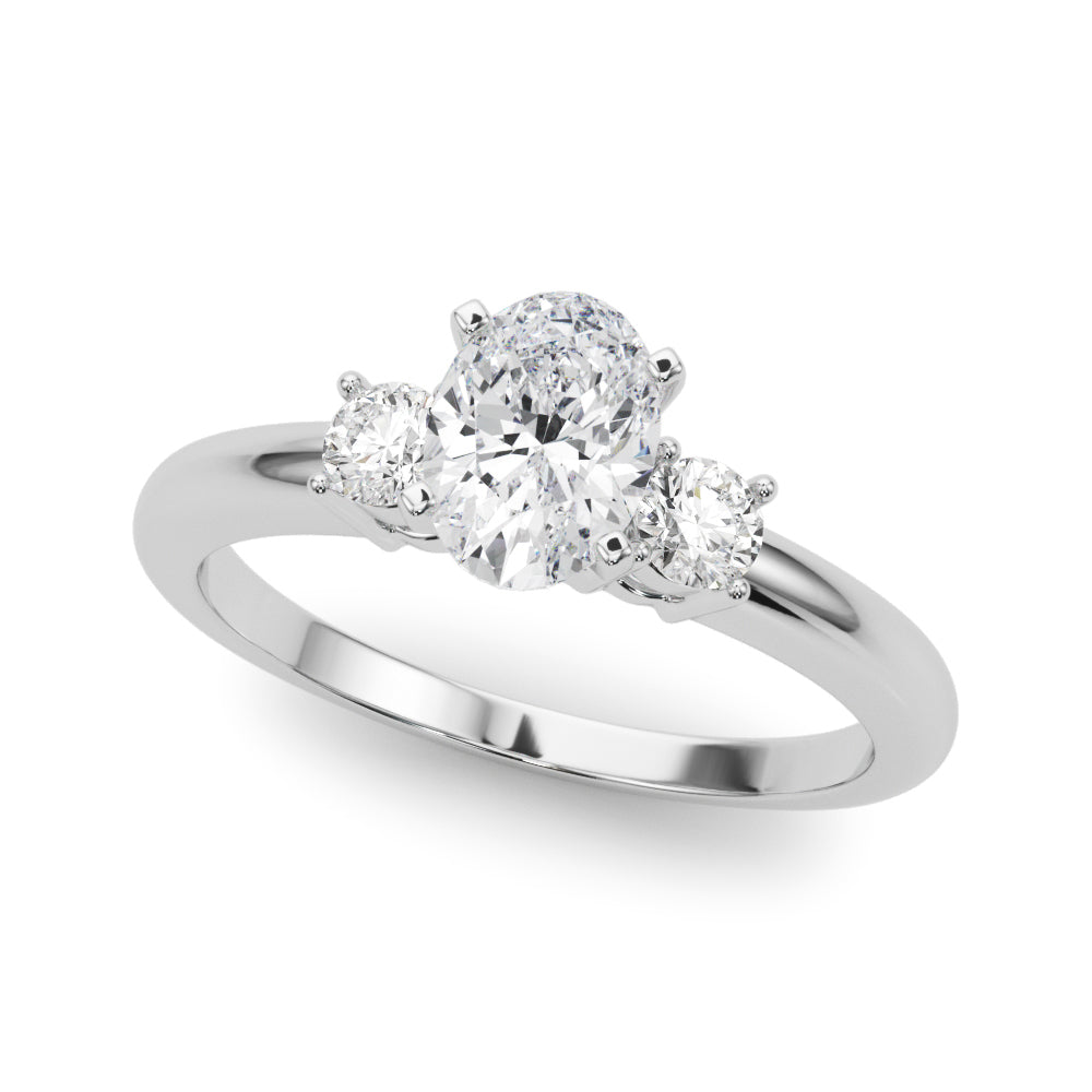Classic Remountring Round Diamond Engagement Ring in 10K/14K gold and platinum with certified lab-grown or natural diamonds
