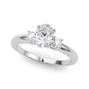 Classic Remountring Round Diamond Engagement Ring in 10K/14K gold and platinum with certified lab-grown or natural diamonds