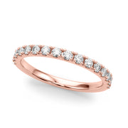 Prong Set Half Eternity Ring in Gold & Platinum