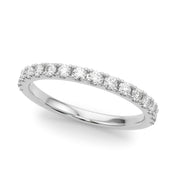 Prong Set Half Eternity Ring in Gold & Platinum