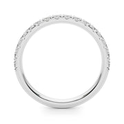 Prong Set Half Eternity Ring in Gold & Platinum
