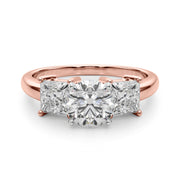 Timeless Remountring Princess Diamond Engagement Ring in 10K/14K gold and platinum with certified lab-grown or natural diamonds