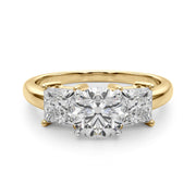 Timeless Remountring Princess Diamond Engagement Ring in 10K/14K gold and platinum with certified lab-grown or natural diamonds