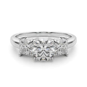 Timeless Remountring Princess Diamond Engagement Ring in 10K/14K gold and platinum with certified lab-grown or natural diamonds