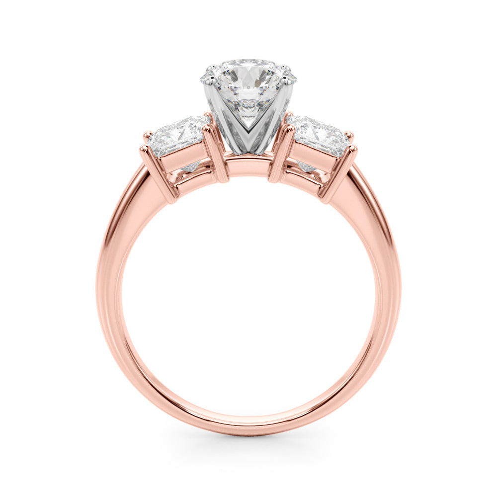 Timeless Remountring Princess Diamond Engagement Ring in 10K/14K gold and platinum with certified lab-grown or natural diamonds