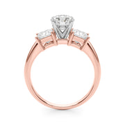 Timeless Remountring Princess Diamond Engagement Ring in 10K/14K gold and platinum with certified lab-grown or natural diamonds