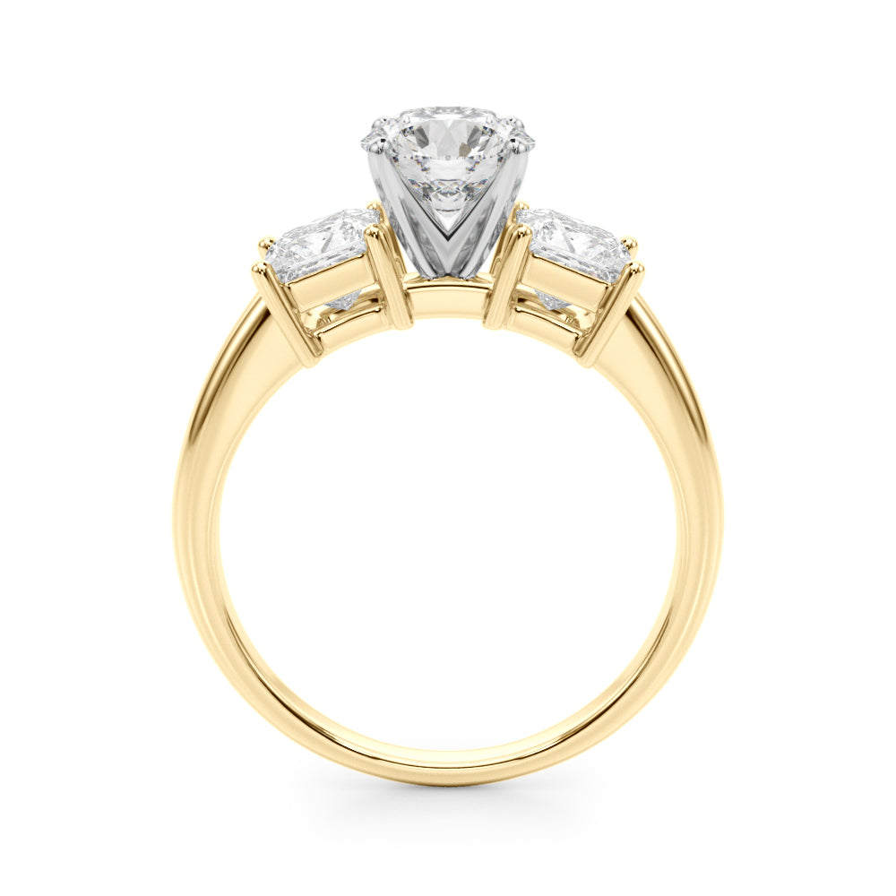 Timeless Remountring Princess Diamond Engagement Ring in 10K/14K gold and platinum with certified lab-grown or natural diamonds