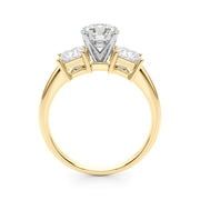 Timeless Remountring Princess Diamond Engagement Ring in 10K/14K gold and platinum with certified lab-grown or natural diamonds