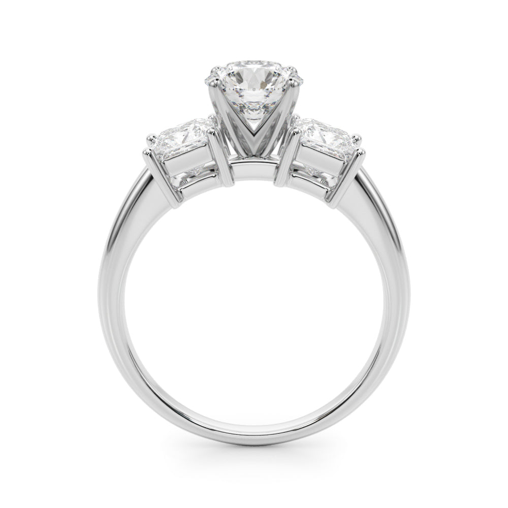 Timeless Remountring Princess Diamond Engagement Ring in 10K/14K gold and platinum with certified lab-grown or natural diamonds