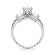 Timeless Remountring Princess Diamond Engagement Ring in 10K/14K gold and platinum with certified lab-grown or natural diamonds