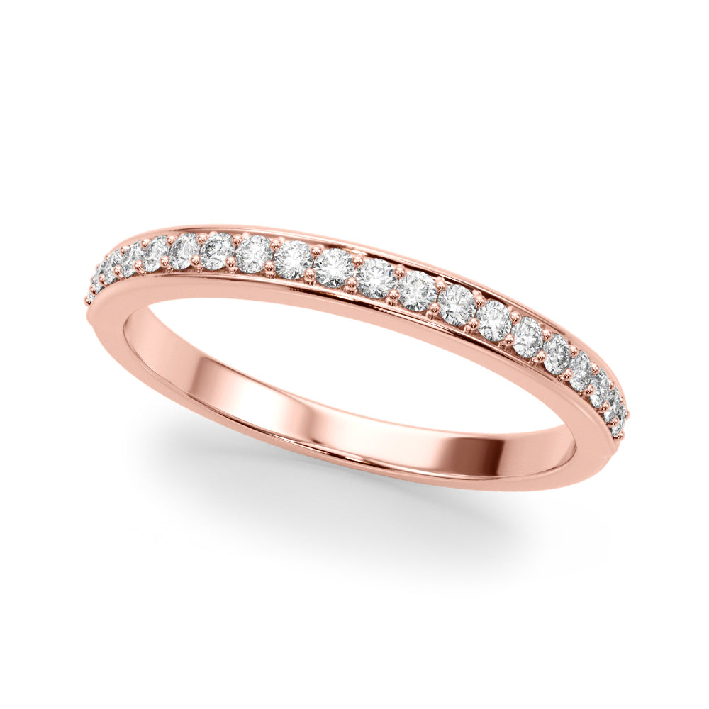 Halfway Channel Set Half Eternity Ring in Gold & Platinum