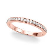 Halfway Channel Set Half Eternity Ring in Gold & Platinum