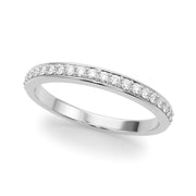 Halfway Channel Set Half Eternity Ring in Gold & Platinum