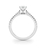 Opulent Remount Ring Round Diamond Engagement Ring in 10K/14K gold and platinum with certified lab-grown or natural diamonds