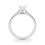 Opulent Remount Ring Round Diamond Engagement Ring in 10K/14K gold and platinum with certified lab-grown or natural diamonds