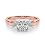 Elegant Remountring Princess Diamond Engagement Ring in 10K/14K gold and platinum with certified lab-grown or natural diamonds