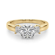 Elegant Remountring Princess Diamond Engagement Ring in 10K/14K gold and platinum with certified lab-grown or natural diamonds
