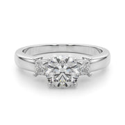 Elegant Remountring Princess Diamond Engagement Ring in 10K/14K gold and platinum with certified lab-grown or natural diamonds