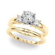 Elegant Remountring Princess Diamond Engagement Ring in 10K/14K gold and platinum with certified lab-grown or natural diamonds