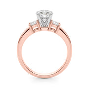 Elegant Remountring Princess Diamond Engagement Ring in 10K/14K gold and platinum with certified lab-grown or natural diamonds