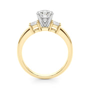 Elegant Remountring Princess Diamond Engagement Ring in 10K/14K gold and platinum with certified lab-grown or natural diamonds