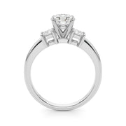 Elegant Remountring Princess Diamond Engagement Ring in 10K/14K gold and platinum with certified lab-grown or natural diamonds