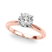 Eternal Remount Ring Round Diamond Engagement Ring in 10K/14K gold and platinum with certified lab-grown or natural diamonds