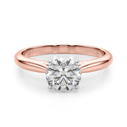 Eternal Remount Ring Round Diamond Engagement Ring in 10K/14K gold and platinum with certified lab-grown or natural diamonds