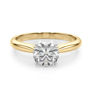 Eternal Remount Ring Round Diamond Engagement Ring in 10K/14K gold and platinum with certified lab-grown or natural diamonds