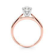 Eternal Remount Ring Round Diamond Engagement Ring in 10K/14K gold and platinum with certified lab-grown or natural diamonds