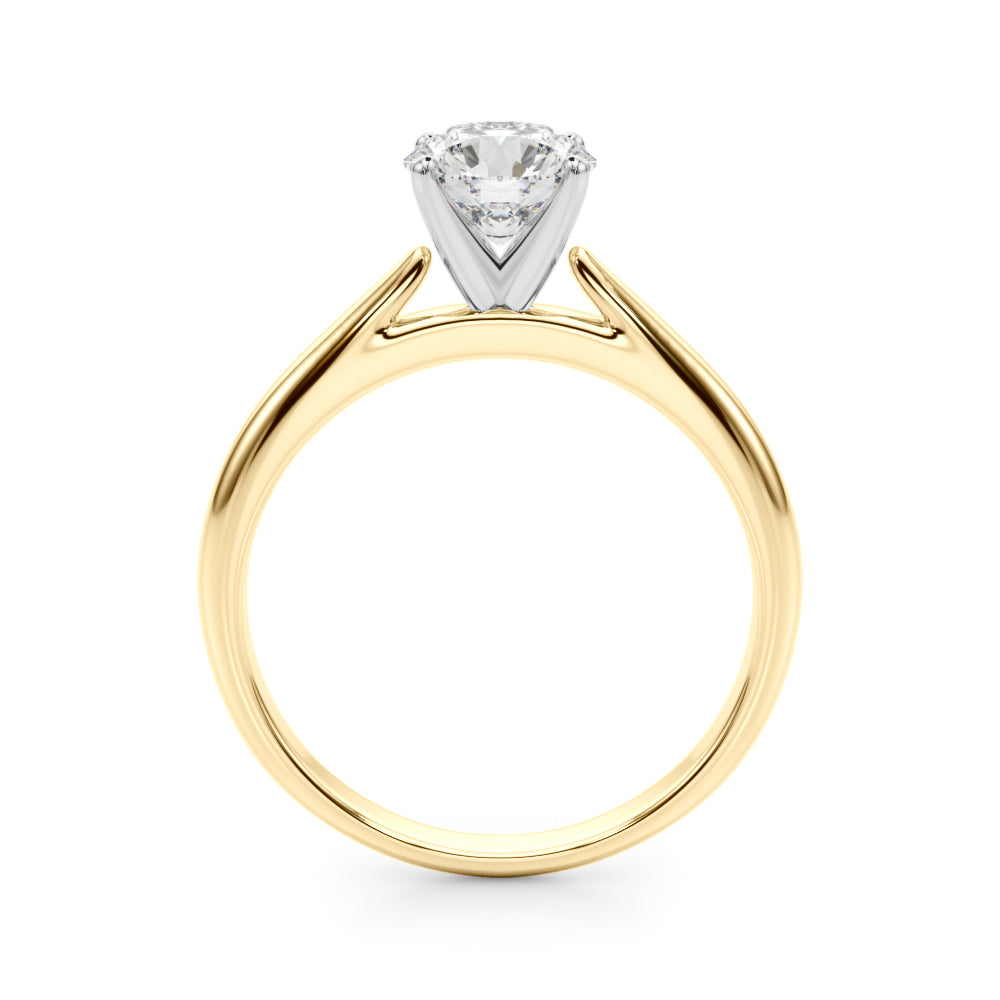 Eternal Remount Ring Round Diamond Engagement Ring in 10K/14K gold and platinum with certified lab-grown or natural diamonds