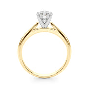 Eternal Remount Ring Round Diamond Engagement Ring in 10K/14K gold and platinum with certified lab-grown or natural diamonds